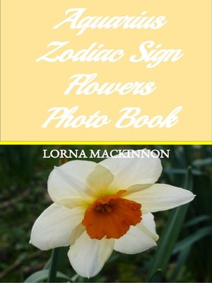 cover image of Aquarius Zodiac Sign Flowers Photo Book